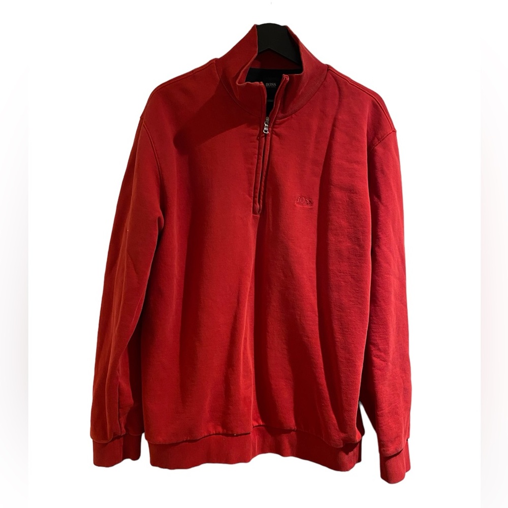 Hugo Boss Quarter Zip Sweater Size XXL